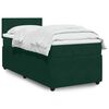 vidaXL Sommier &agrave; lattes de lit avec matelas Vert fonc&eacute; 90x190 cm