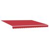 vidaXL Auvent Rétractable Rouge 400 × 350 cm Tissu et Métal
