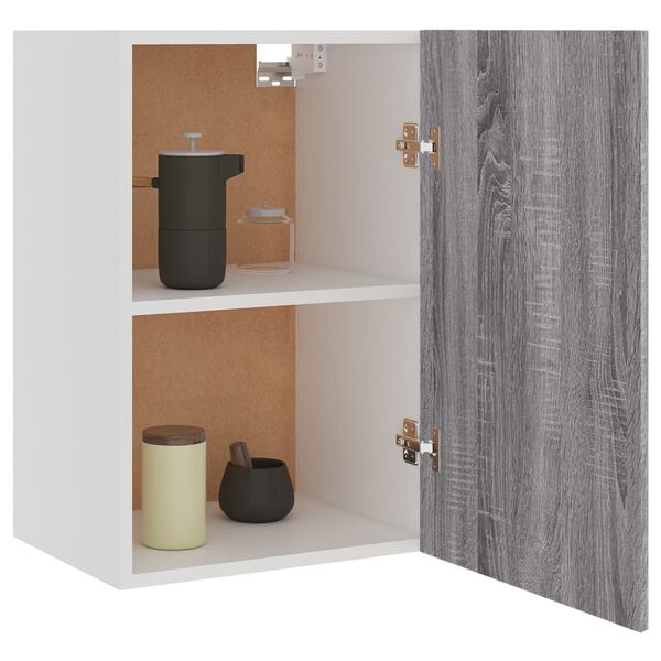 vidaXL Armoire suspendue "Lyon" Gris Sonoma 39,5 x 31 x 60 cm Bois d'ing&eacute;nierie