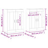 vidaXL Armoires murales 2 pcs ch&ecirc;ne sonoma bois d'ing&eacute;nierie