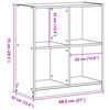 vidaXL Biblioth&egrave;que blanc 68,5x32x75 cm bois d'ing&eacute;nierie