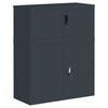 vidaXL Classeur anthracite 90x40x110 cm acier