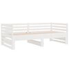 vidaXL Lit coulissant sans matelas blanc 2x(80x200)cm