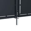 vidaXL Portail de jardin en acier 300 x 75 cm anthracite