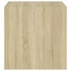 vidaXL Armoires murales 2 pcs Blanc et ch&ecirc;ne Sonoma Bois d&rsquo;ing&eacute;nierie