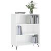 vidaXL Biblioth&egrave;que blanc brillant 69,5x32,5x90 cm bois d'ing&eacute;nierie