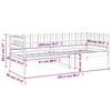 vidaXL Lit de jour sans matelas marron miel 90x200 cm bois pin massif
