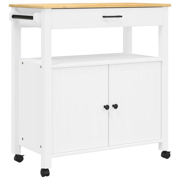 vidaXL Chariot de cuisine MONZA 84x40x88,5 cm bois massif de pin