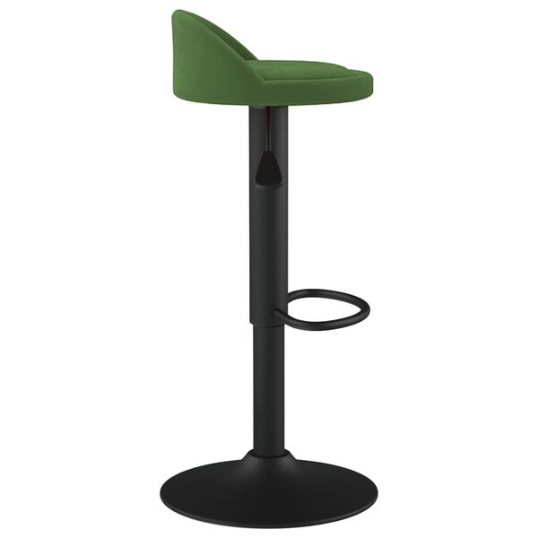 vidaXL Tabouret de bar Vert foncé Velours