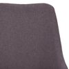 vidaXL Chaises &agrave; manger lot de 2 taupe tissu