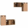 vidaXL Ensemble meuble TV 4 pcs Bois Ancien Bois d'ing&eacute;nierie