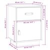 vidaXL Tables de chevet 2pcs Marron miel 40x34x55cm Bois de pin massif