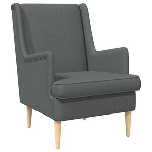 vidaXL Fauteuil Gris fonc&eacute; Tissu