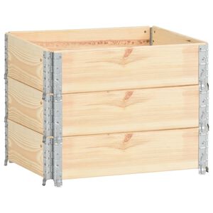 vidaXL Jardini&egrave;res sur&eacute;lev&eacute;es 3 pcs 60x80 cm Bois de pin solide