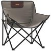 vidaXL Chaise de camping avec poche pliable lot de 2 gris