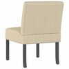 vidaXL Fauteuil sans accoudoirs cr&egrave;me tissu