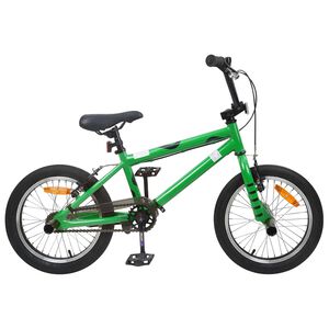vidaXL BMX 16 Pouces pour 5-8 ans Vert