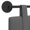 vidaXL T&ecirc;te de lit suspendue Uni Gris fonc&eacute; 90 x 55 x 5 cm tissu