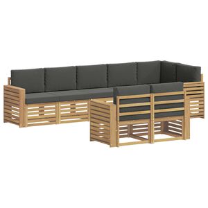 vidaXL Ensemble de canap&eacute;s d'ext&eacute;rieur 8 pc Blanc et anthracite