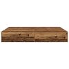 vidaXL Cadre de lit avec rangement Bois Ancien 140 x 190 cm