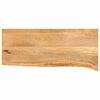 vidaXL Dessus de table &agrave; bord vivant 80x20x2,5 cm bois massif manguier