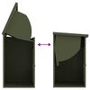 vidaXL Bo&icirc;te de d&eacute;p&ocirc;t de colis Vert olive 47,5 x 38 x 59 cm Acier
