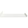 vidaXL &Eacute;tag&egrave;re flottante 4 pcs Blanc 40 x 18 x 2,5 cm Acier