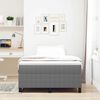 vidaXL Cadre de lit plateforme Gris clair 120 x 190 cm