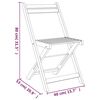 vidaXL Ensemble de bistro pliable 3 pcs bois d'acacia solide