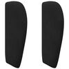 vidaXL Oreille de t&ecirc;te de lit Noir 40 x 23 x 6 cm Velours