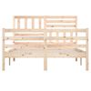 vidaXL Cadre de lit sans matelas 120x190 cm Petit double Bois massif