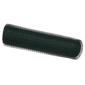 vidaXL Cl&ocirc;ture hexagonale Vert 0,4 x 25 m PVC