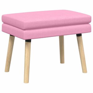 vidaXL Banc &agrave; double couche Rose 60 x 40 x 46 cm Tissu
