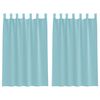 vidaXL Rideaux en voile avec boucles 2 pcs turquoise 140x175 cm