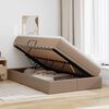 vidaXL Lit avec rangement et matelas Cappuccino 120 x 200 cm