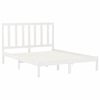 vidaXL Cadre de lit sans matelas blanc 160x200 cm bois massif