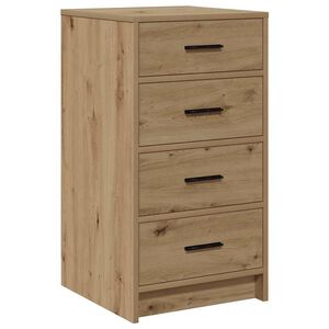vidaXL Buffet ch&ecirc;ne artisanal 40 x 41 x 75 cm Bois d'ing&eacute;nierie