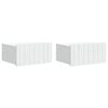 vidaXL Cabinet de chevet mural 2 pcs Blanc 49 x 34,5 x 24 cm