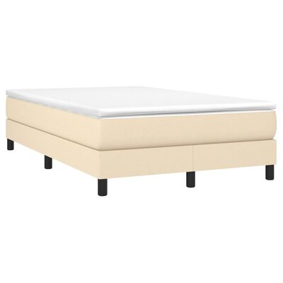 vidaXL Cadre de lit sans matelas crème 120x200 cm tissu