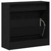 vidaXL Cabinet &agrave; chaussures avec &eacute;tag&egrave;re Ch&ecirc;ne noir 60 x 21 x 57 cm
