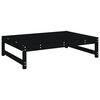 vidaXL Repose-pied de jardin 120x80 cm noir bois de pin massif