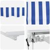 vidaXL Auvent r&eacute;tractable &eacute;lectrique Bleu et Blanc 2,5 x 2 m