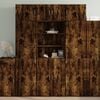 vidaXL Buffet haut ch&ecirc;ne fum&eacute; 70x42,5x185 cm bois d'ing&eacute;nierie