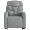 vidaXL Fauteuil inclinable &eacute;lectrique gris clair tissu