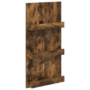 vidaXL &Eacute;tag&egrave;re &agrave; magazines avec &eacute;tag&egrave;re Ch&ecirc;ne fum&eacute; 51 x 11 x 102 cm