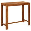 vidaXL Table de bar Bois d'acacia massif 120x60x105 cm
