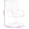 vidaXL Chaise de relaxation Bleu Velours