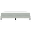 vidaXL Lit &agrave; ressorts avec matelas Gris clair 180 x 210 cm tissu