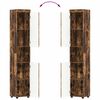 vidaXL Ensemble d'armoire de salle de bain TULUM Ch&ecirc;ne fum&eacute;