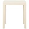 vidaXL Table de jardin Blanc 79x65x72 cm Plastique